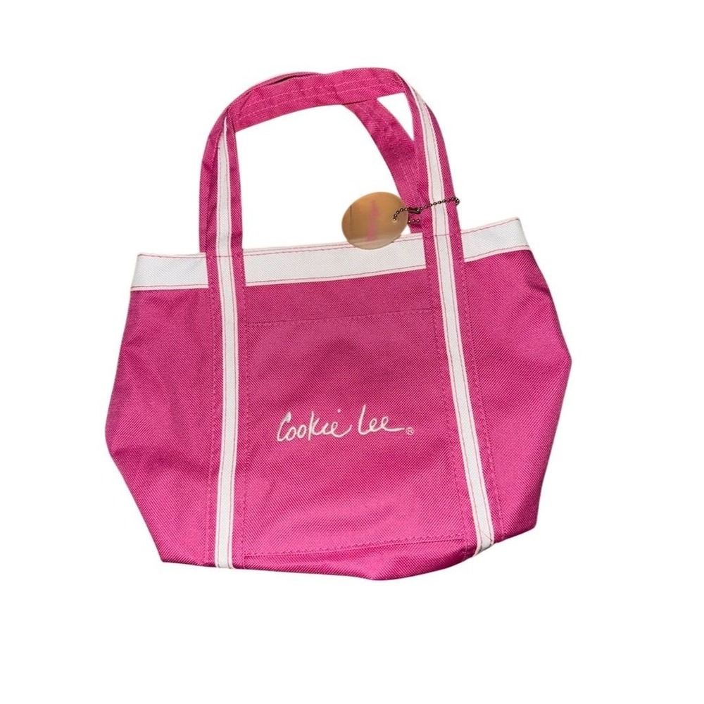 Vintage Cookie Lee Pink Canvas Tote Bag Women's Handbag‎ fashion jewelry givvy